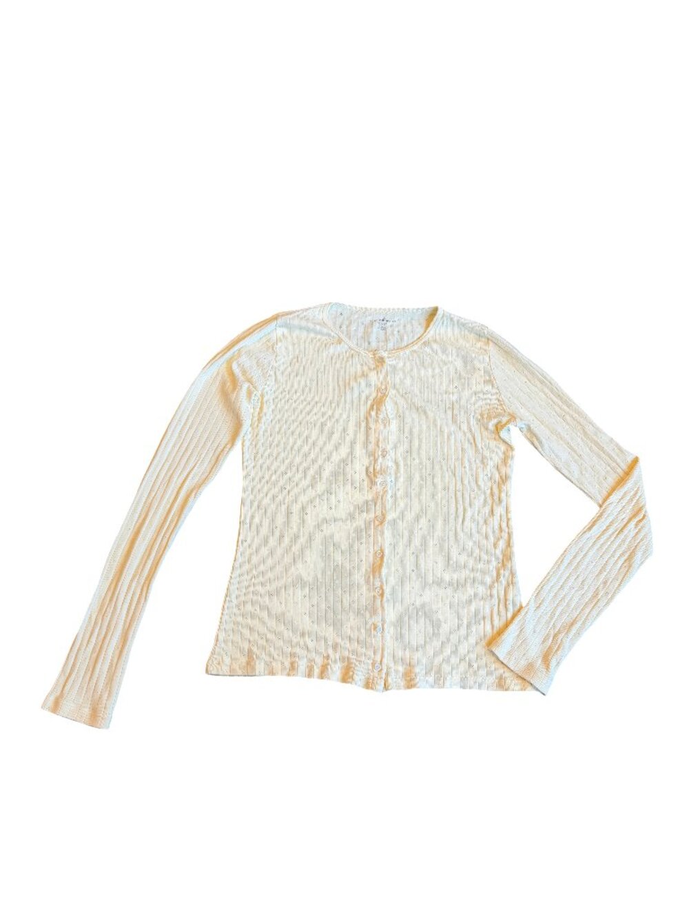Brandy Melville Buttery Yellow Button-Down Cardigan Sweater Top Shirt One SIze